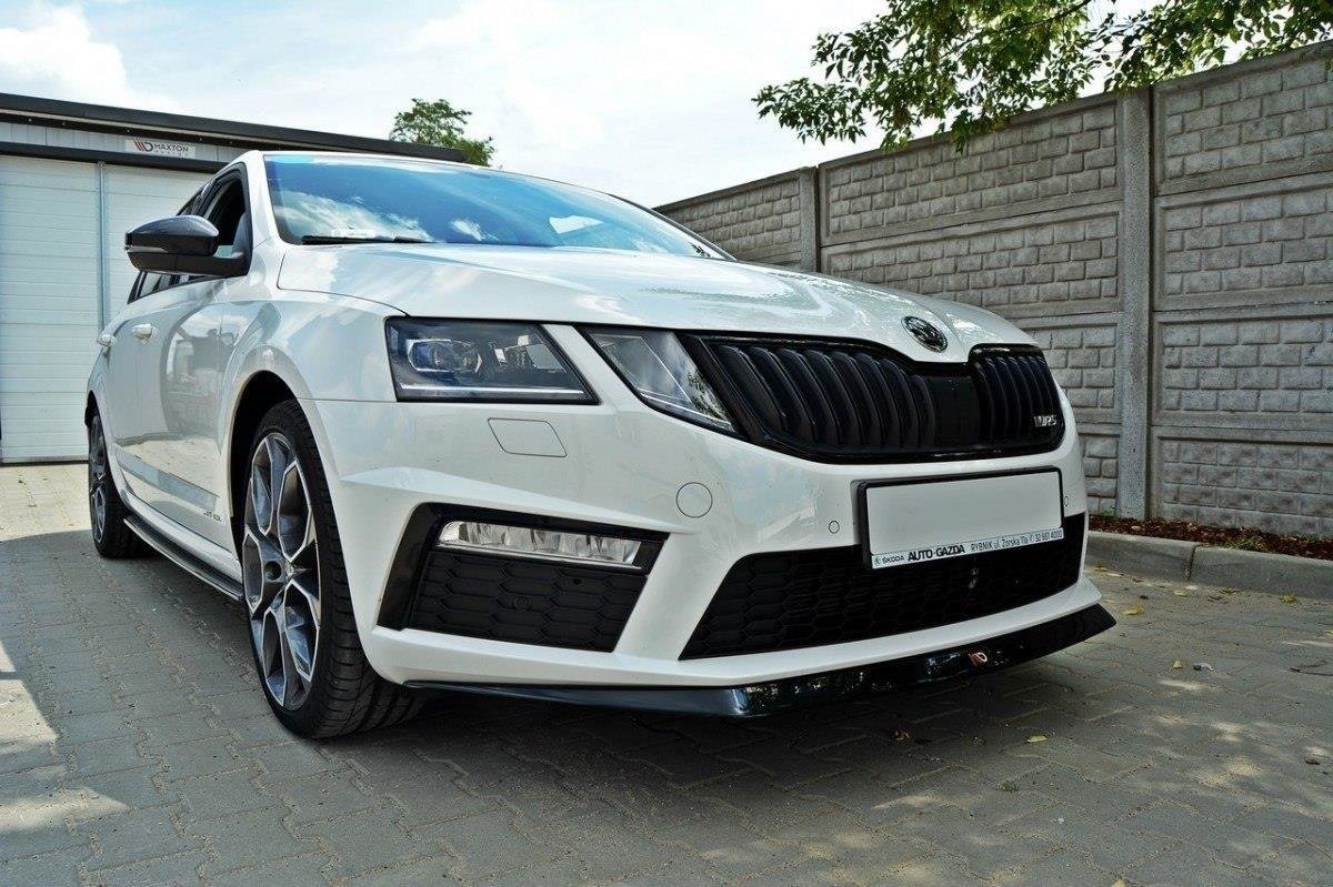 Front Ansatz V.2 für Skoda Octavia RS Mk3  schwarz matt