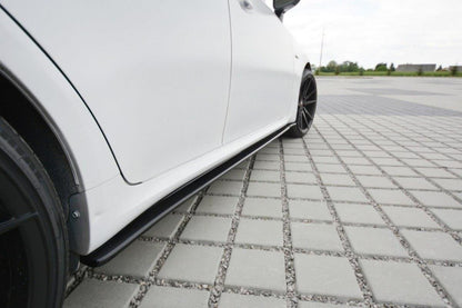 Seitenschweller Ansatz für Lexus IS Mk2 schwarz Hochglanz