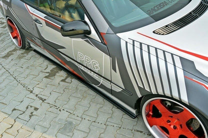 Seitenschweller Ansatz für MERCEDES CL-KLASSE C215 Carbon Look