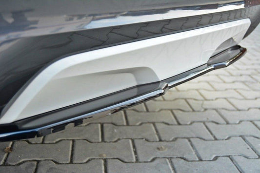 Mittlerer Diffusor Heck Ansatz für BMW X4 M Paket  schwarz matt
