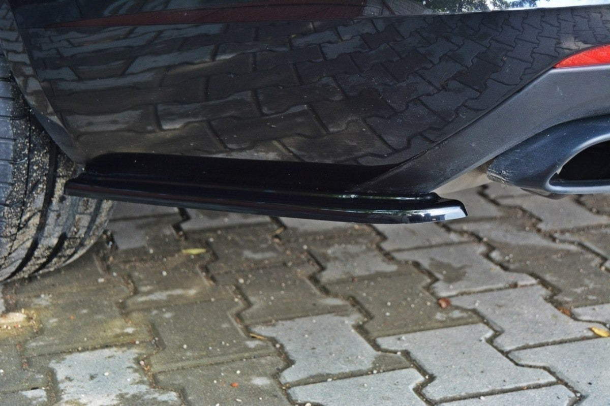 Heck Ansatz Flaps Diffusor für SKODA OCTAVIA III RS PREFACE/FACELIFT schwarz matt