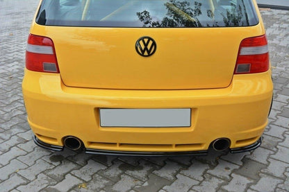 Heck Ansatz Flaps Diffusor für VW GOLF 4 R32 schwarz matt