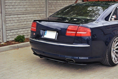 Heck Ansatz Flaps Diffusor für AUDI S8 D3 schwarz matt