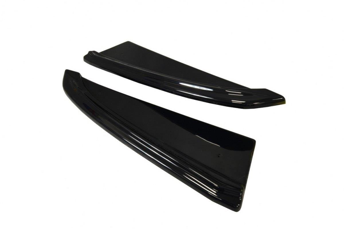 Heck Ansatz Flaps Diffusor für Audi A8 D4 schwarz Hochglanz