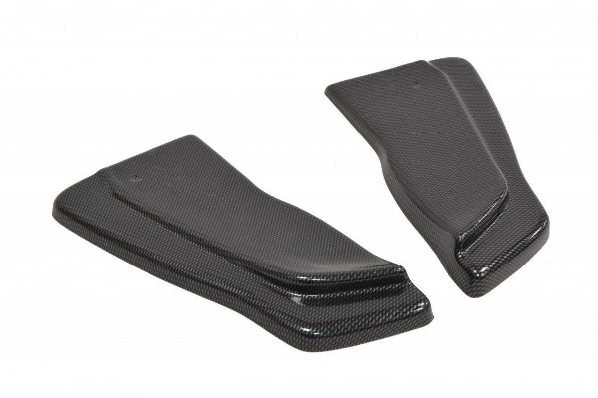 Heck Ansatz Flaps Diffusor für RENAULT CLIO III RS Carbon Look