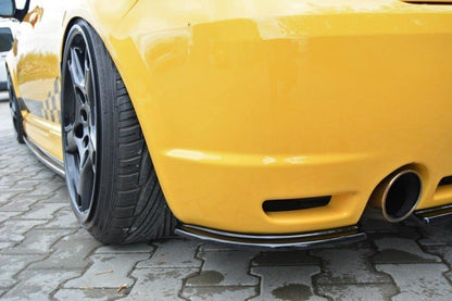 Heck Ansatz Flaps Diffusor für VW GOLF 4 R32 schwarz matt