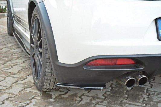 Heck Ansatz Flaps Diffusor für FIAT GRANDE PUNTO ABARTH Carbon Look