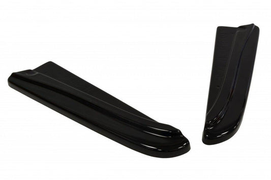 Heck Ansatz Flaps Diffusor für JAGUAR XF X250 SPORTBRAKE schwarz matt