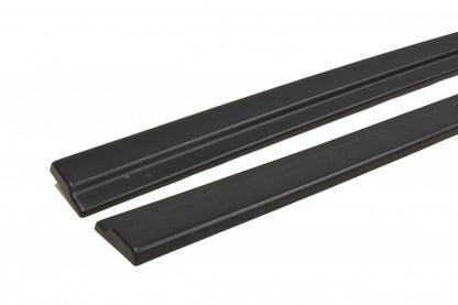 Seitenschweller Ansatz für Audi S7 / A7 S-Line C7 FL schwarz matt