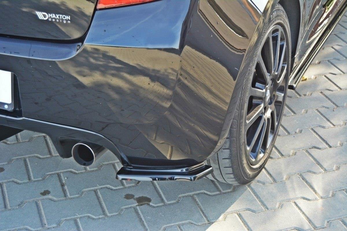 Heck Ansatz Flaps Diffusor für RENAULT CLIO III RS Carbon Look