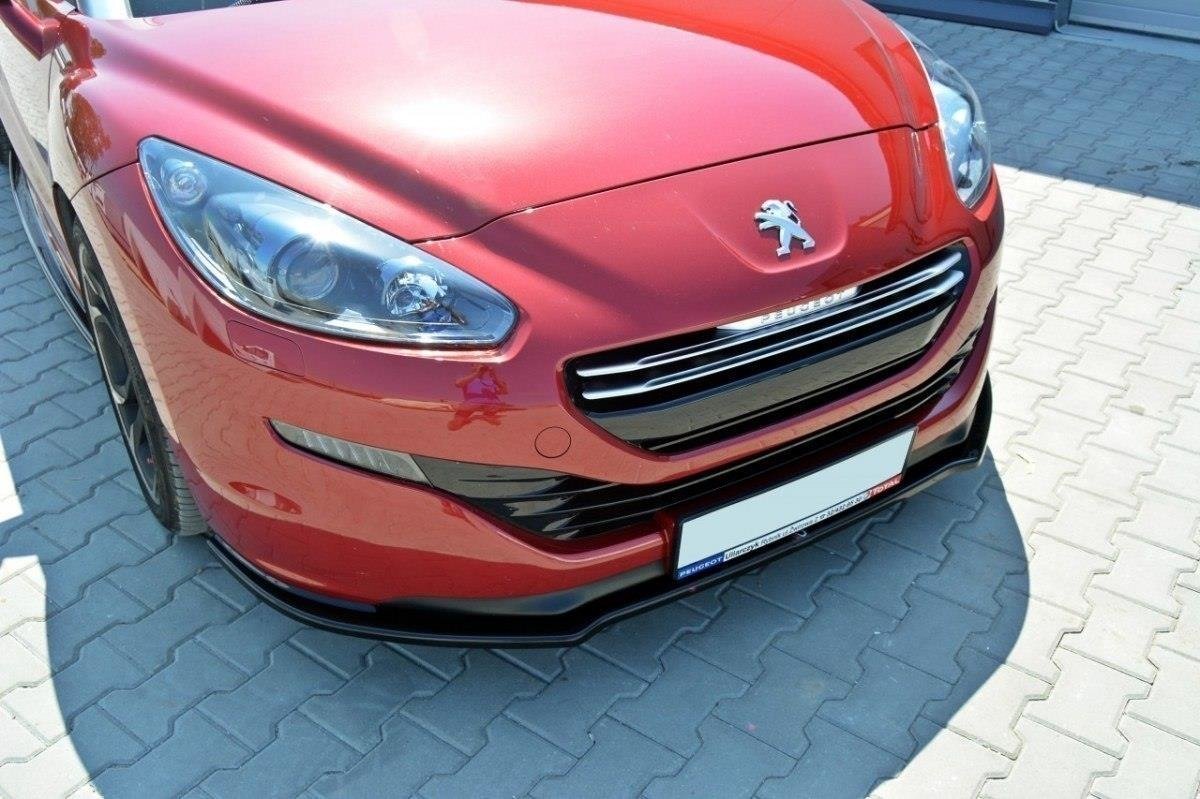Front Ansatz V.1 für PEUGEOT RCZ FACELIFT schwarz Hochglanz