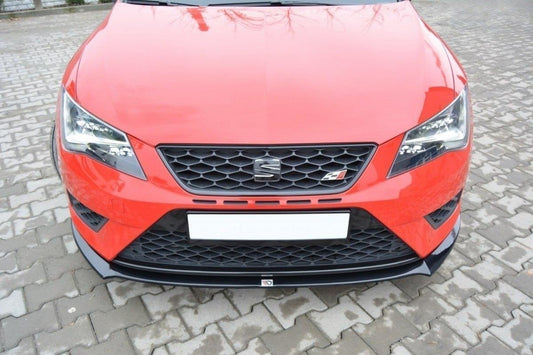 Front Ansatz für SEAT LEON III CUPRA / FR schwarz Hochglanz