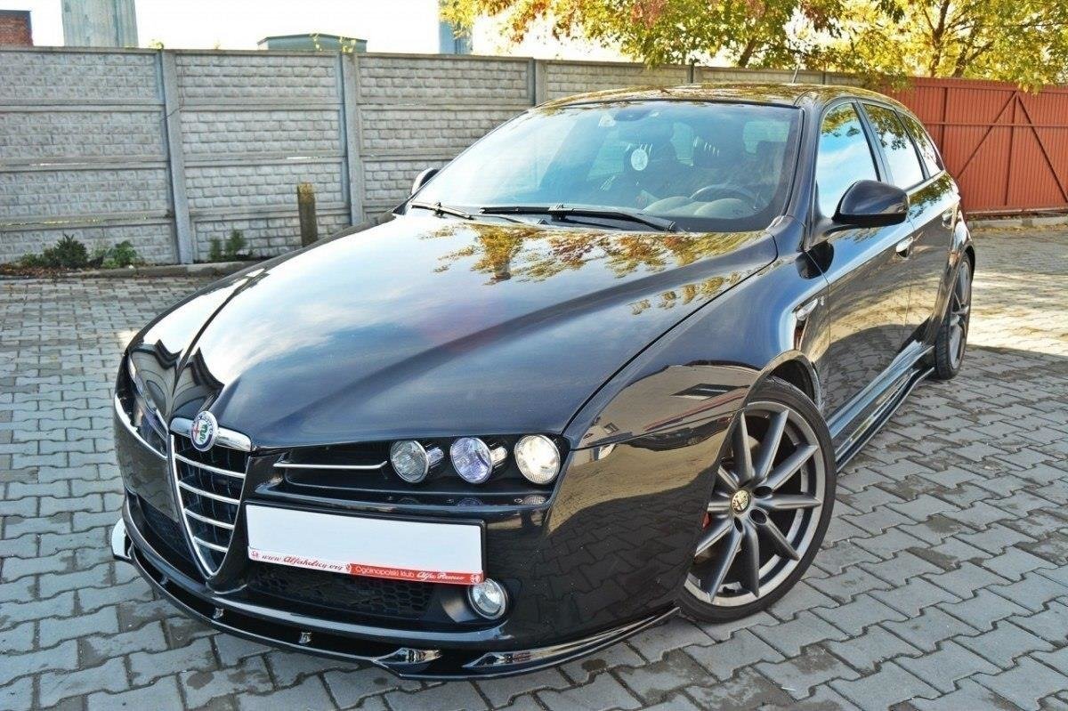 Front Ansatz für v.1 ALFA ROMEO 159 schwarz Hochglanz