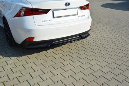 Mittlerer Diffusor Heck Ansatz für Lexus IS Mk3 H DTM LOOK Carbon Look