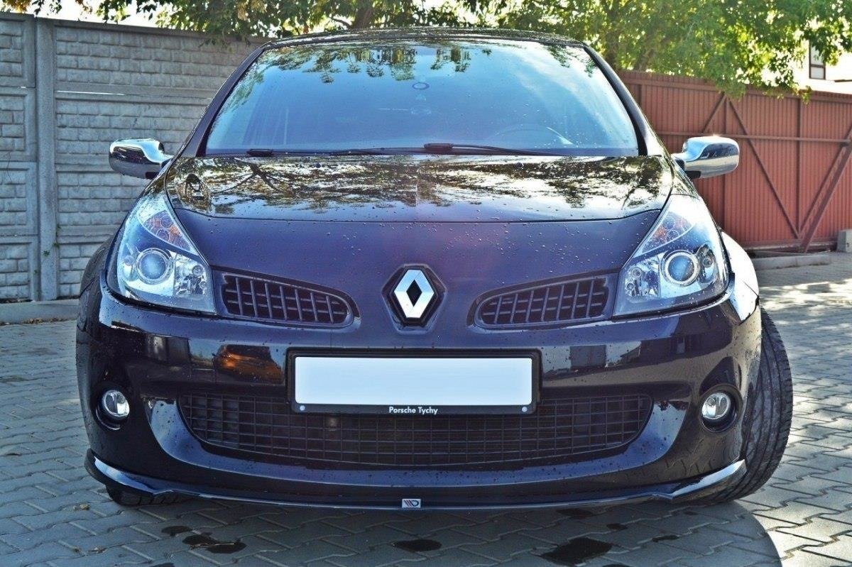 Front Ansatz für RENAULT CLIO III RS schwarz Hochglanz