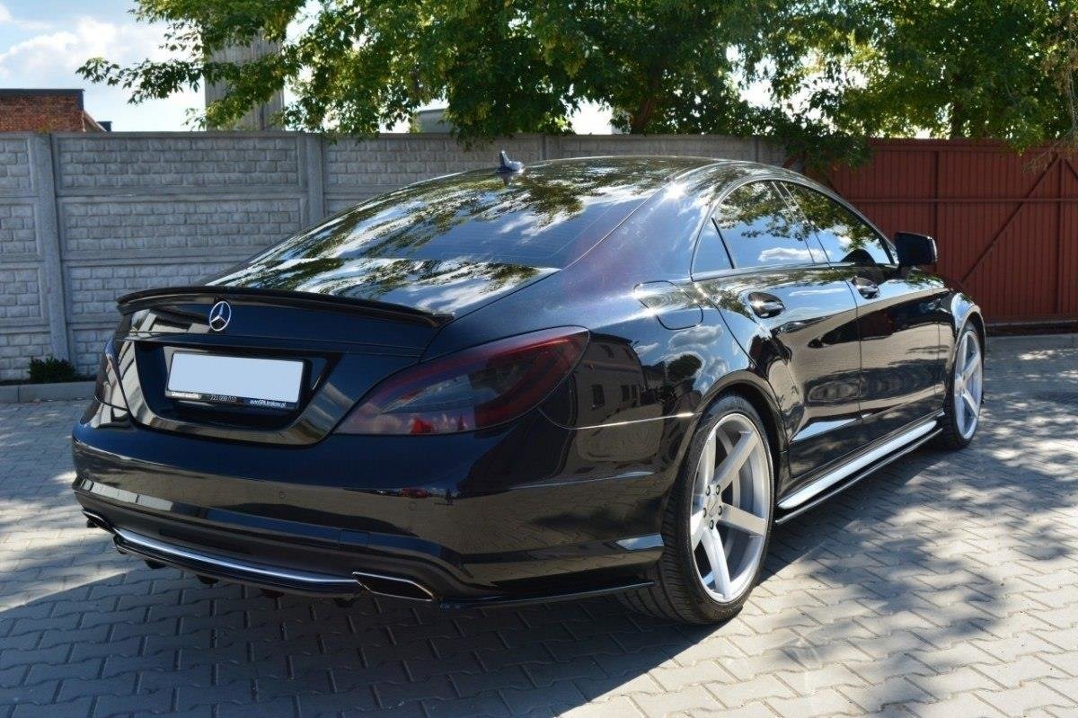 Spoiler CAP für MERCEDES CLS C218 AMG LINE schwarz Hochglanz