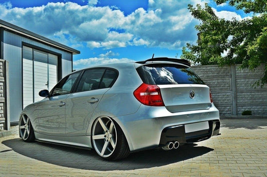 Seitenschweller Ansatz für BMW 1er E87 schwarz matt