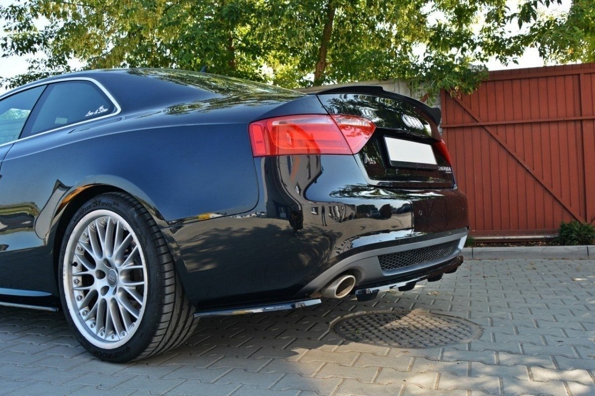 Mittlerer Diffusor Heck Ansatz für AUDI A5 S-LINE DTM LOOK Carbon Look