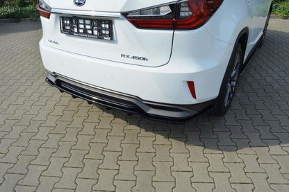 Mittlerer Diffusor Heck Ansatz für Lexus RX Mk4 H DTM LOOK Carbon Look