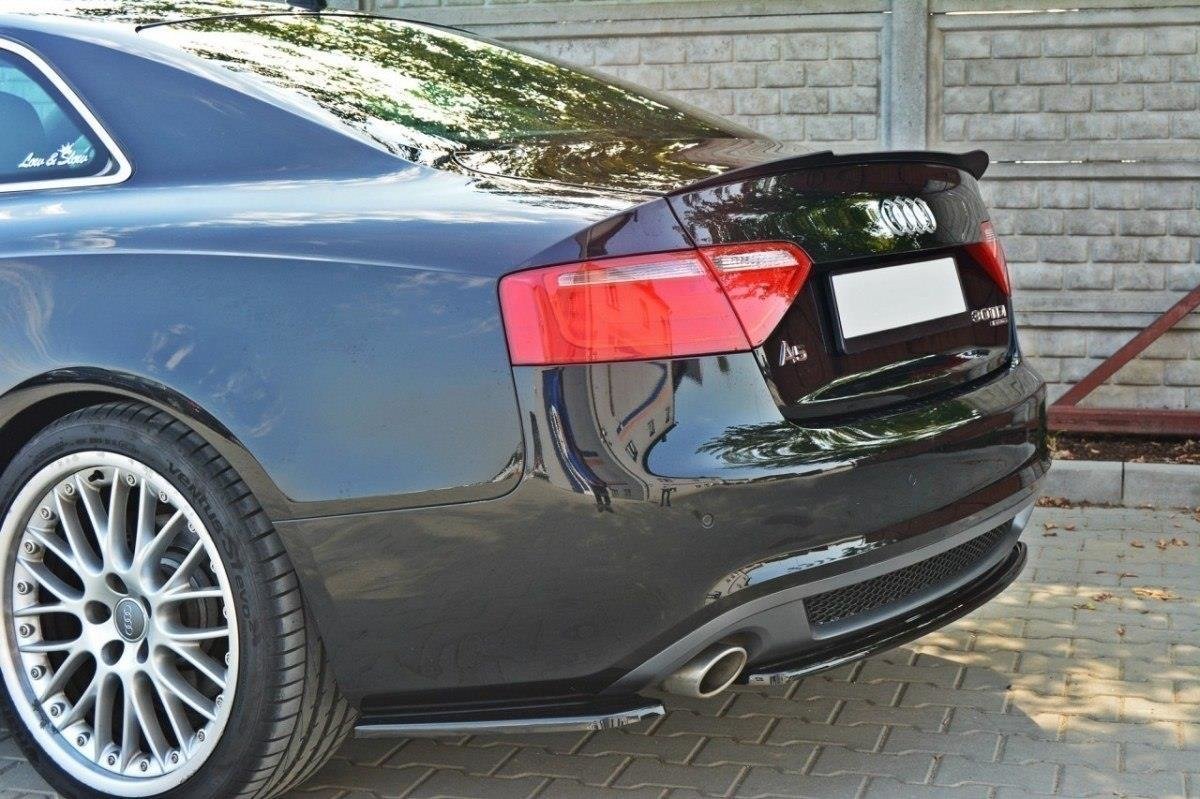 Spoiler CAP für Audi S5 / A5 / A5 S-Line 8T / 8T FL Coupe schwarz matt