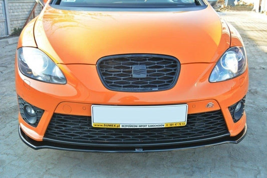 Front Ansatz V.2 für SEAT LEON MK2 CUPRA / FR Facelift schwarz Hochglanz