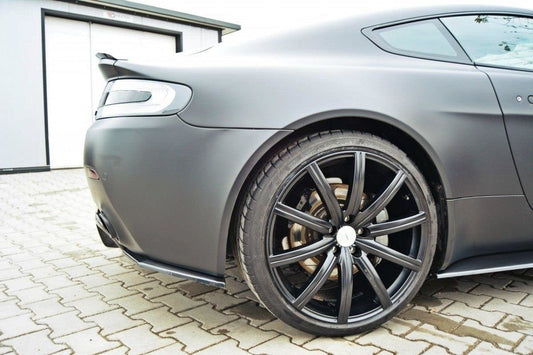 Heck Ansatz Flaps Diffusor für ASTON MARTIN V8 VANTAGE schwarz matt