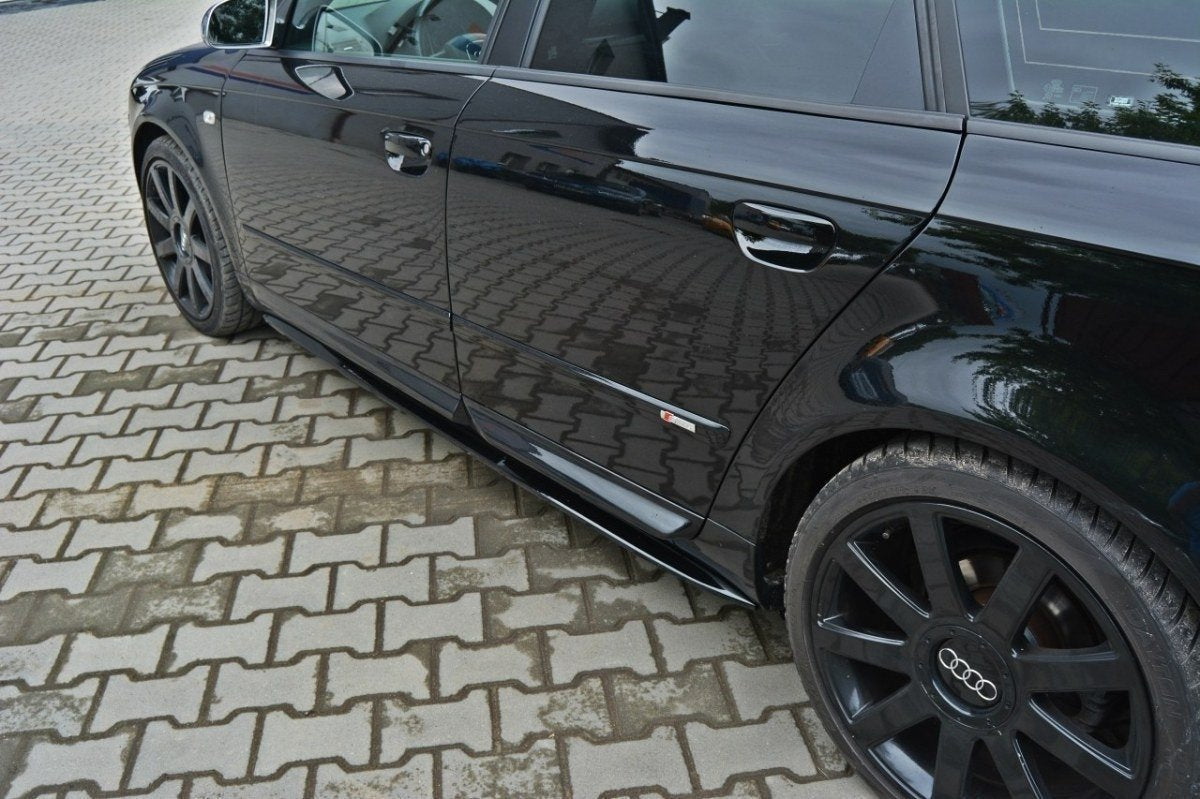 Seitenschweller Ansatz für Audi S4 / A4 / A4 S-Line B6 / B7  Carbon Look