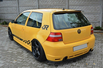 Heck Ansatz Flaps Diffusor für VW GOLF 4 R32 schwarz matt