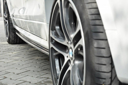 Seitenschweller Ansatz für BMW X4 M Paket Carbon Look