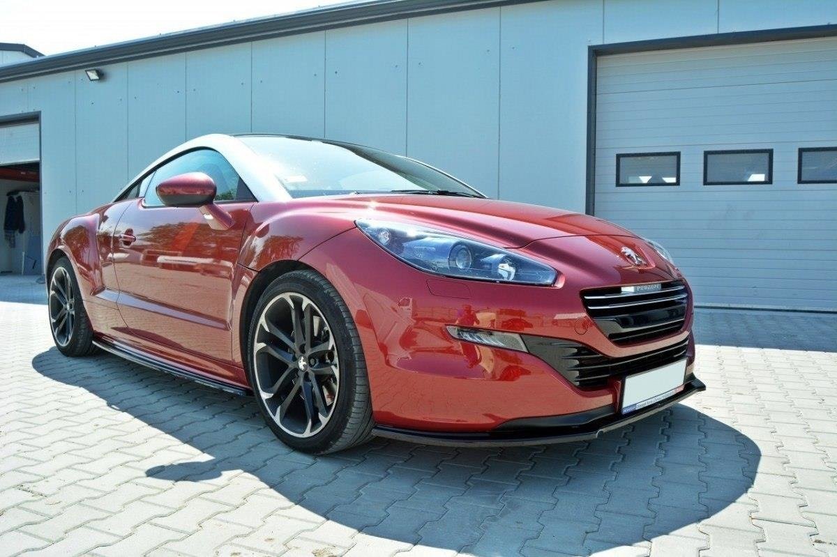 Front Ansatz V.1 für PEUGEOT RCZ FACELIFT schwarz Hochglanz