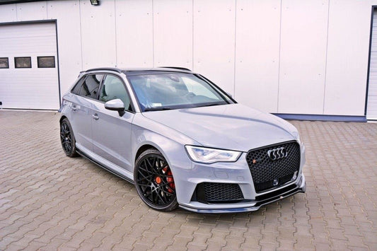 Front Ansatz V.1 für Audi RS3 8V Sportback schwarz Hochglanz