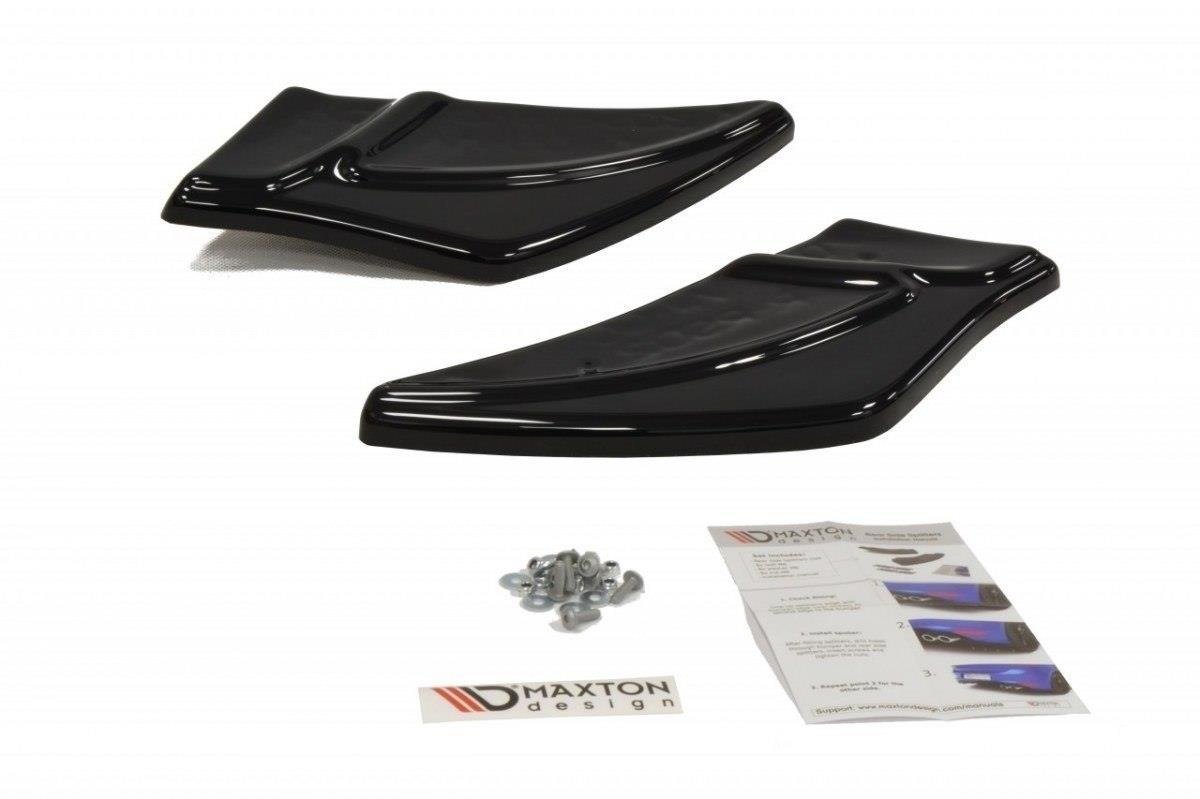 Heck Ansatz Flaps Diffusor für v.2 VW GOLF 7 R Carbon Look
