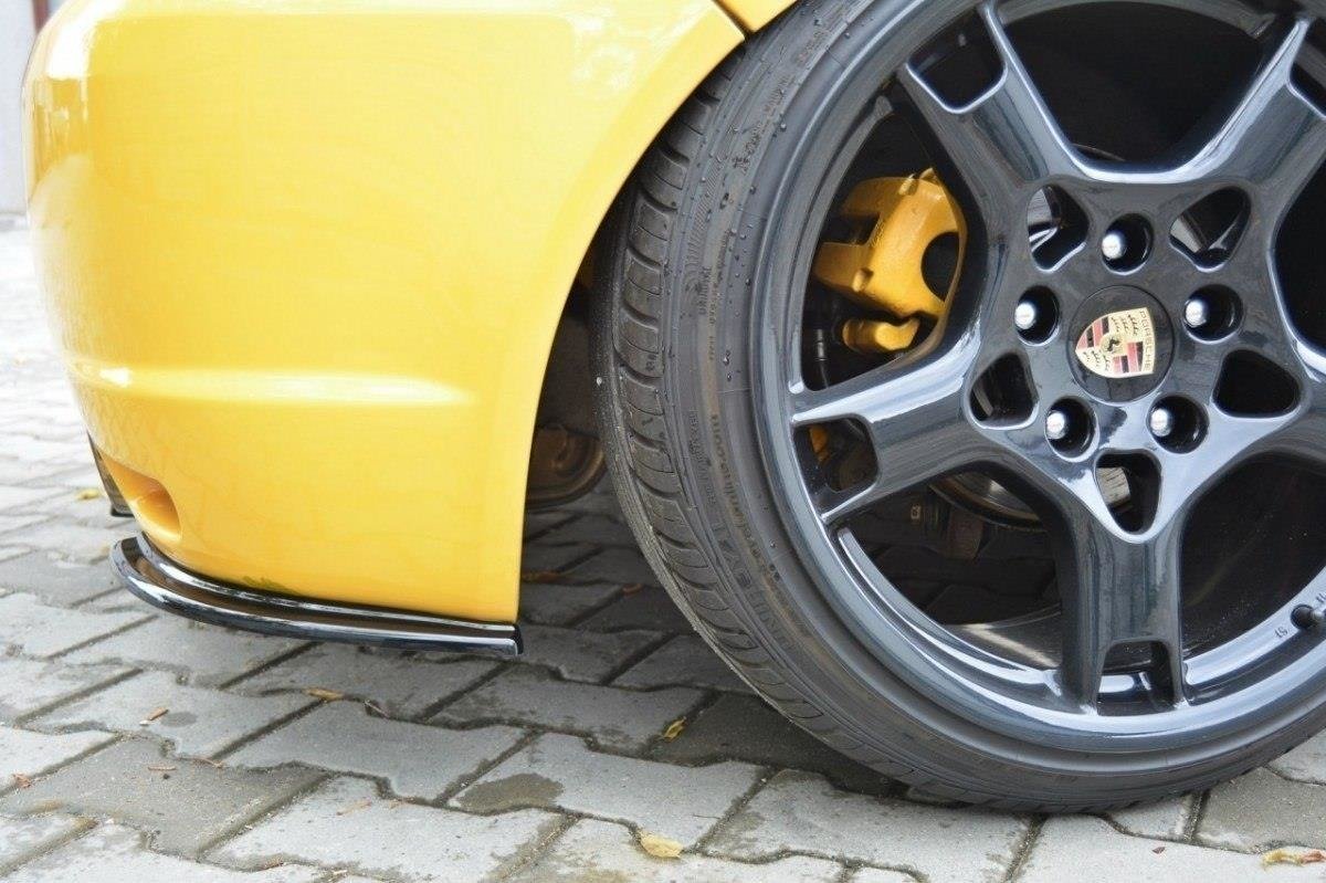 Heck Ansatz Flaps Diffusor für VW GOLF 4 R32 schwarz matt