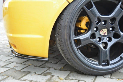 Heck Ansatz Flaps Diffusor für VW GOLF 4 R32 schwarz matt