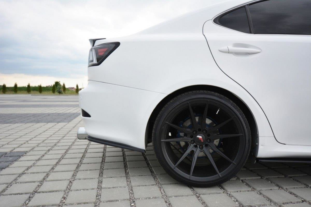 Heck Ansatz Flaps Diffusor für Lexus IS Mk2 schwarz matt