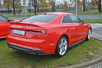 Mittlerer Diffusor Heck Ansatz für Audi A5 F5 S-Line DTM LOOK Carbon Look