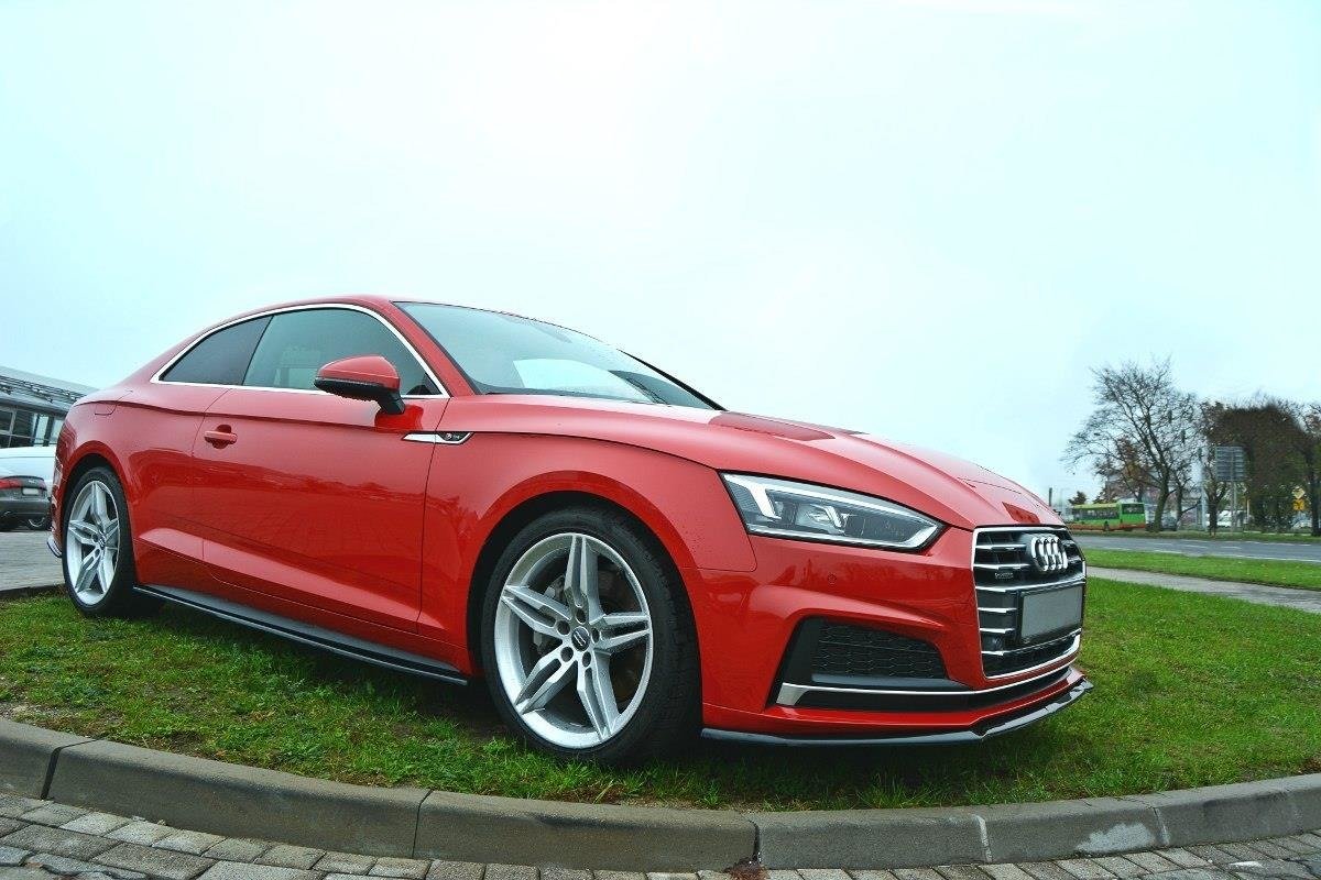 Front Ansatz V.2 für Audi A5 F5 S-Line schwarz Hochglanz