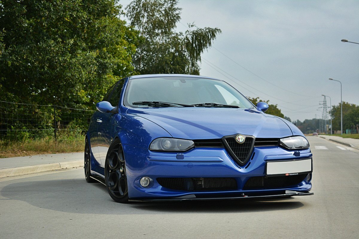 Front Ansatz V.1 für ALFA ROMEO 156 GTA  schwarz matt
