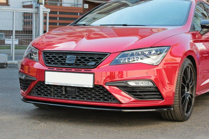 Front Ansatz für v.1 Seat Leon Mk3 Cupra/ FR Facelift Carbon Look