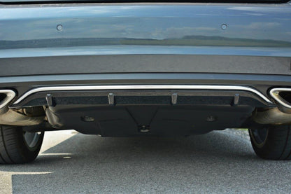 Diffusor Heck Ansatz für Mercedes E W212 schwarz matt