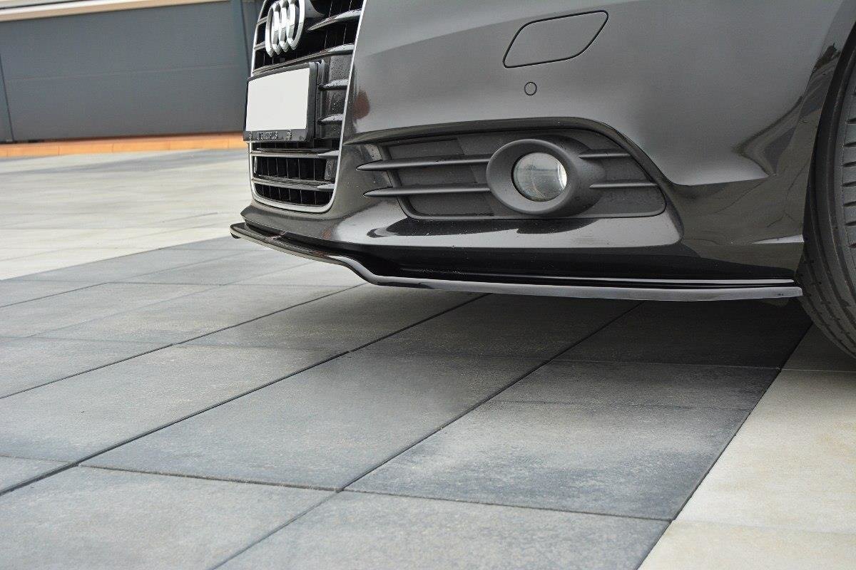 Front Ansatz für Audi A6 C7 schwarz matt