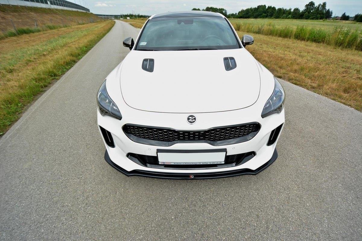Front Ansatz V.2 für KIA STINGER GT schwarz Hochglanz