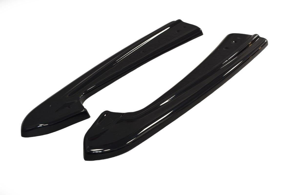 Heck Ansatz Flaps Diffusor für Audi RS7 Facelift schwarz Hochglanz