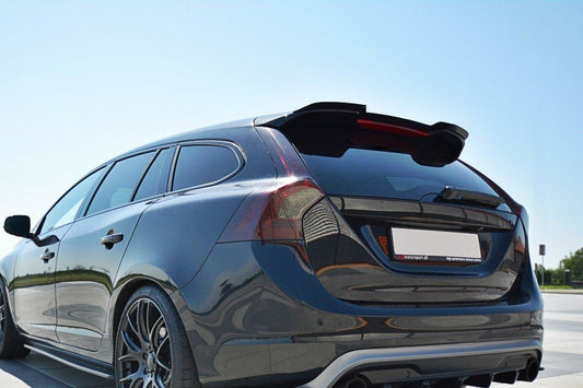 Spoiler CAP für Volvo V60 Polestar Facelift schwarz matt