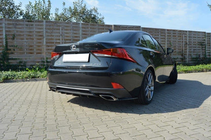 Diffusor Heck Ansatz für Lexus IS Mk3 Facelift T schwarz matt