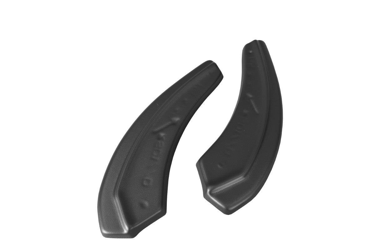 Heck Ansatz Flaps Diffusor für Mazda 3 BN (Mk3) Facelift schwarz Hochglanz
