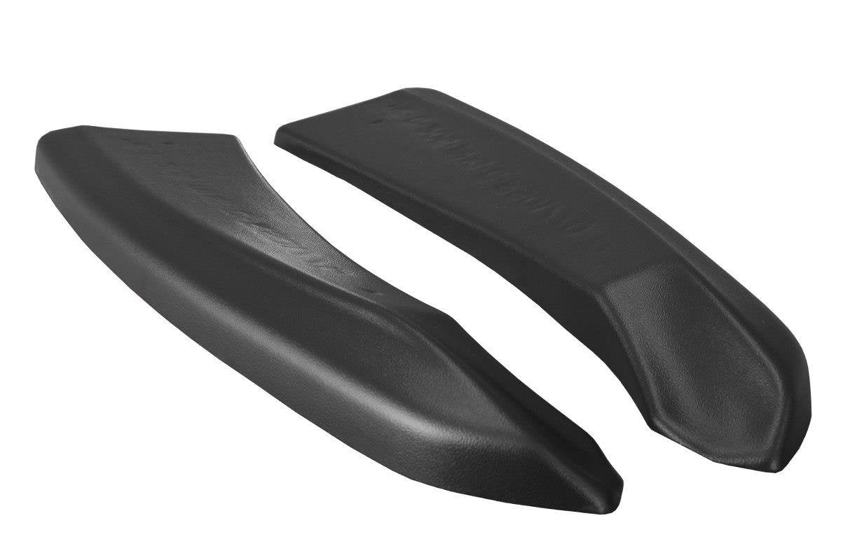 Heck Ansatz Flaps Diffusor für Mercedes C-Klasse C205 63 AMG Coupe schwarz Hochglanz