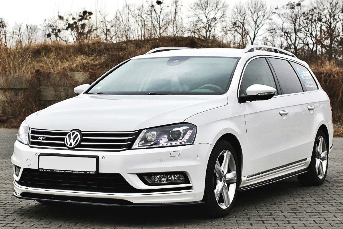 Seitenschweller Ansatz für Vw Passat B7 R-Line schwarz Hochglanz