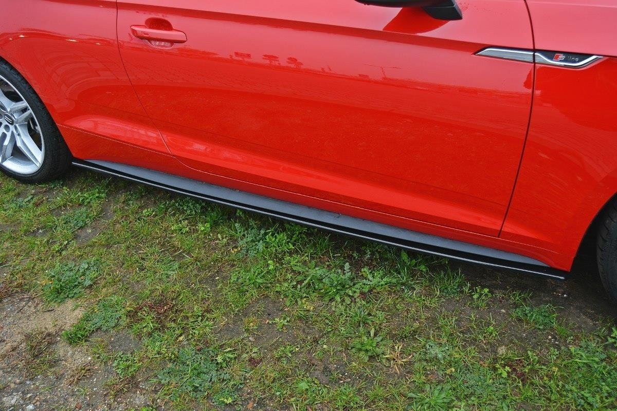 Seitenschweller Ansatz für Audi S5 / A5 S-Line F5 Coupe Carbon Look
