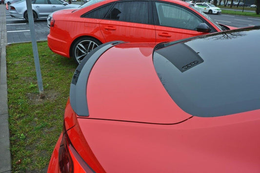Spoiler CAP für Audi A5 S-Line F5 Coupe schwarz matt